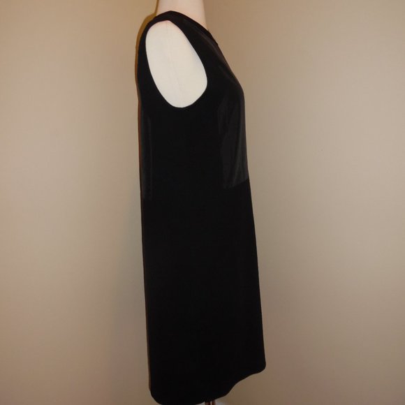 COS Black Casual Sweater Knit Cotton Contrast Panel Sheath Casual Comfort Dress - Picture 10 of 12